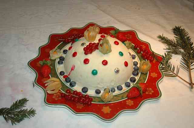 Tarta de Navidad con forma de árbol