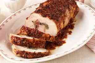 Cena de Navidad: Cerdo relleno con salsa de guajillo 3 cena de navidad